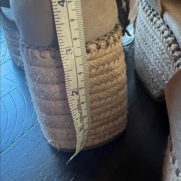 Chic Taupe Wedge Sandals with Buckle - Picture 5 of 6